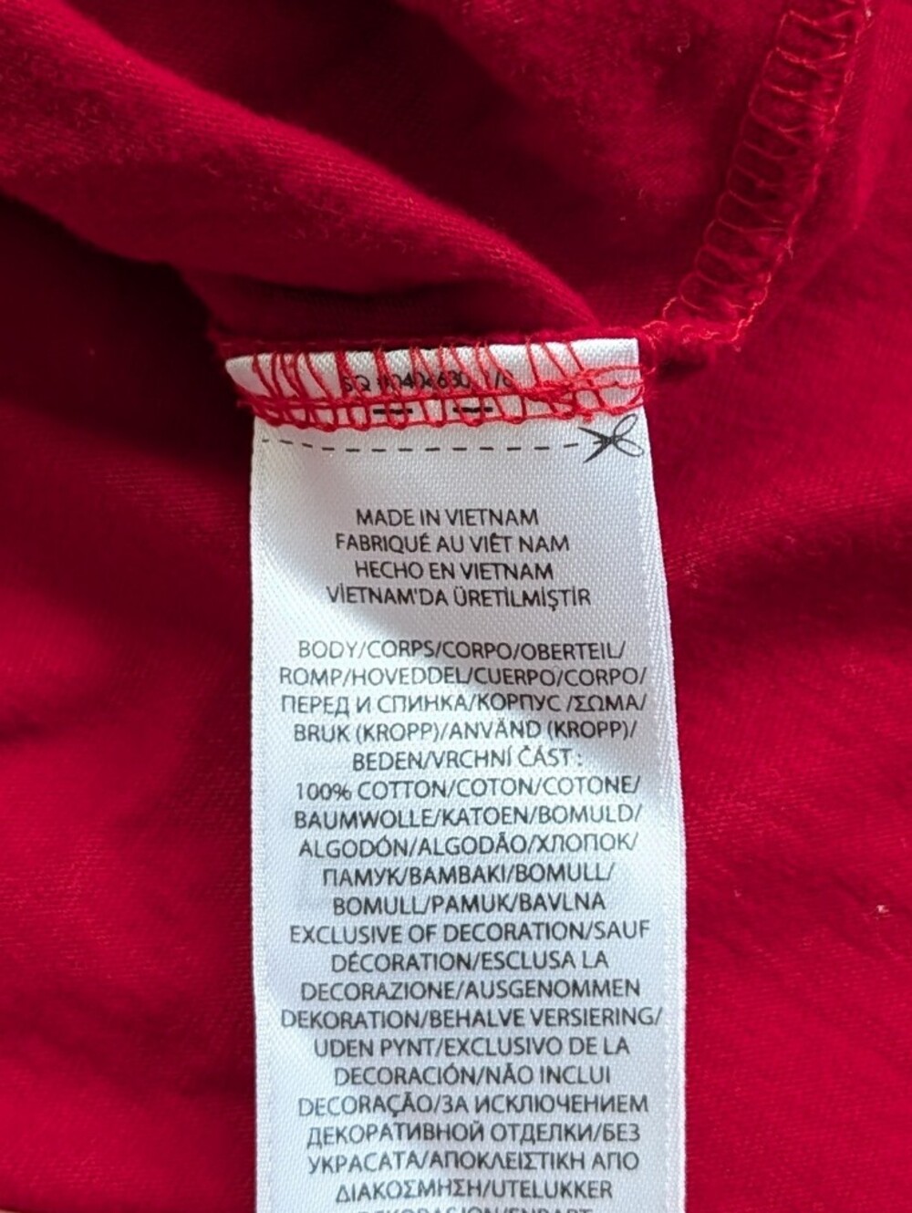 Polo Ralph Lauren Red Blue Pony V-Neck Cotton Short Sleeve Tee Size Large - Picture 4 of 8